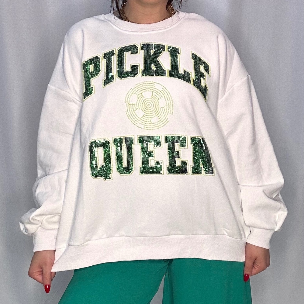 Queen of Sparkles 'Pickleball' Sweatshirt NWT